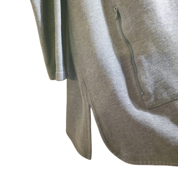 Company Ellen Tracy Vintage Womens Gray Zip-Up Minimalist Sweater Jacket L - Picture 9 of 11